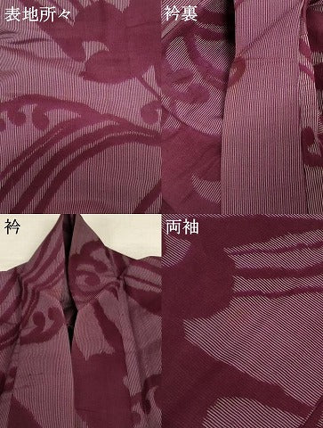 平和屋着物＊夏物 アンティーク 大正ロマン 紗紬 立波舞鶴文 正絹 逸品 AABB8294jd