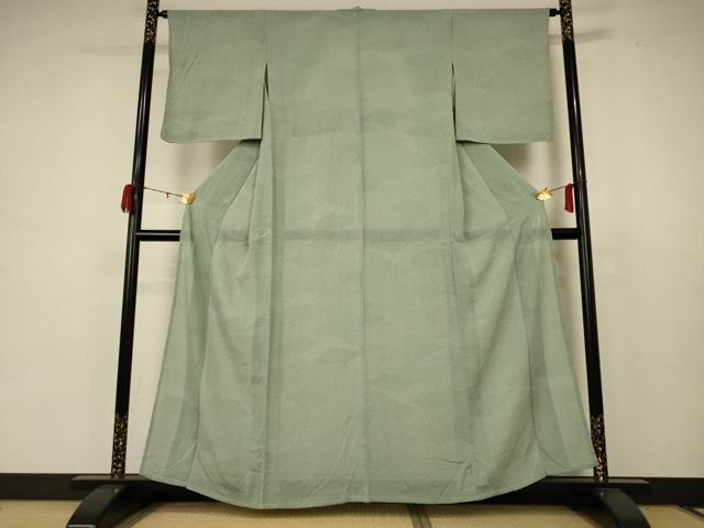 平和屋着物＊夏物　江戸小紋　絽縮緬　寄せ小紋柄　正絹　逸品　未使用　AABB8296jd