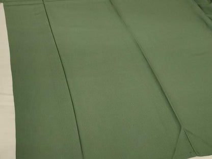 平和屋着物＊夏物 色無地 縦絽 麹塵色 反端付き 正絹 逸品 未使用 AABB8297jd