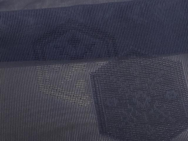 平和屋着物＊夏物 小紋 縦絽 亀甲文 正絹 逸品 AABB8299jd
