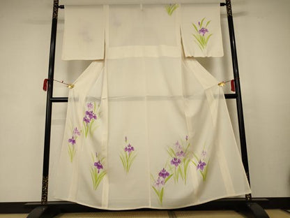 平和屋着物＊夏物 訪問着 絽 草花文 正絹 逸品 未使用 AABB8301jd