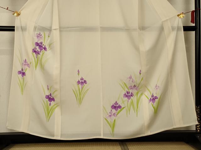 平和屋着物＊夏物 訪問着 絽 草花文 正絹 逸品 未使用 AABB8301jd