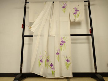 平和屋着物＊夏物 訪問着 絽 草花文 正絹 逸品 未使用 AABB8301jd