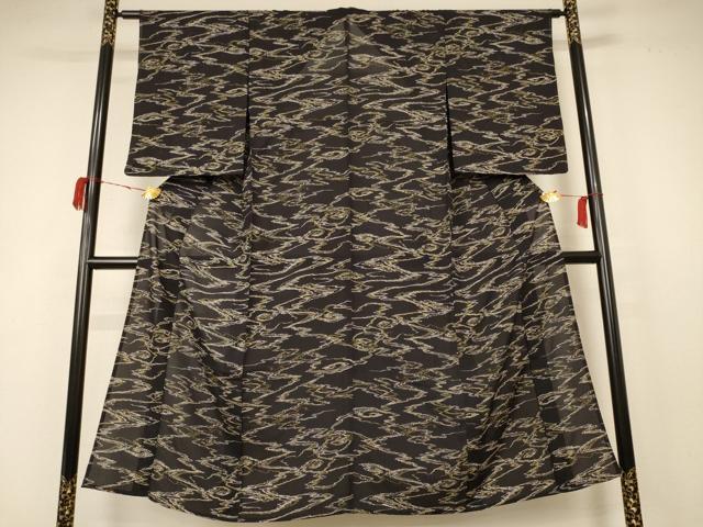 平和屋着物＊夏物 小紋 絽 霞文 正絹 逸品 AABB8306jd