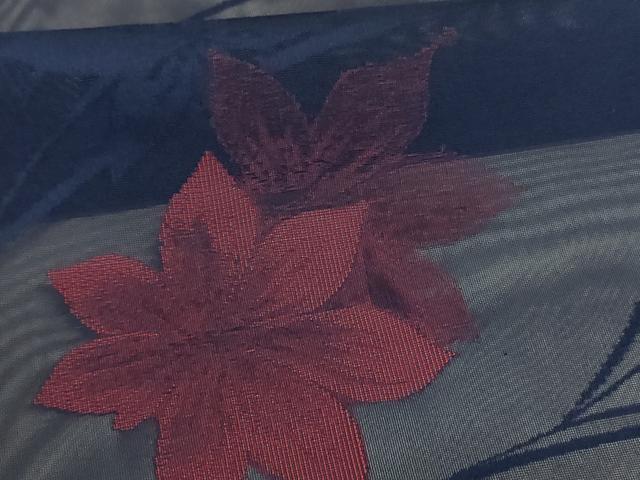 平和屋着物＊夏物 小紋 紗 芝花文 正絹 逸品 未使用 AABB8307jd