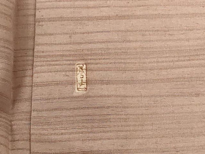 平和屋着物＊夏物 銀座きしや 色無地 絽 紬地 柴染色 正絹 逸品 AABB8310jd