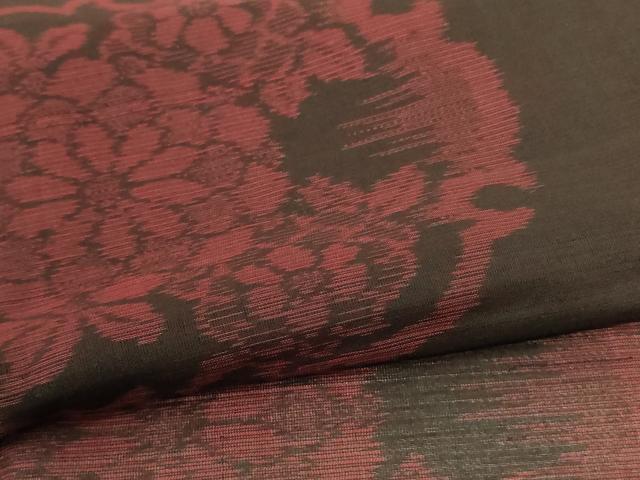 平和屋着物＊夏物 本場大島紬 夏大島 雪輪花文 正絹 逸品 未使用