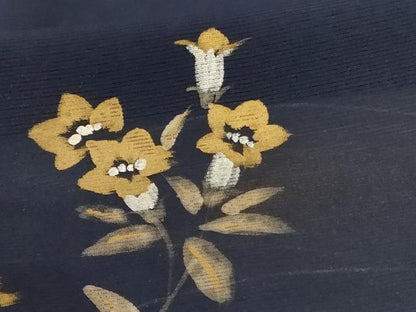 平和屋着物＊夏物 訪問着 絽 草花文 暈し染め 金彩 正絹 逸品 AABB8317jd