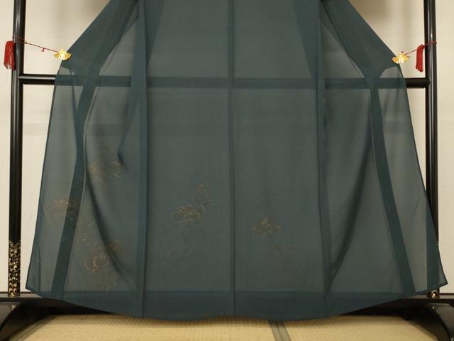 平和屋着物＊夏物 訪問着 絽 草花文 金彩 正絹 逸品 AABB8318jd
