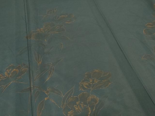 平和屋着物＊夏物 訪問着 絽 草花文 金彩 正絹 逸品 AABB8318jd