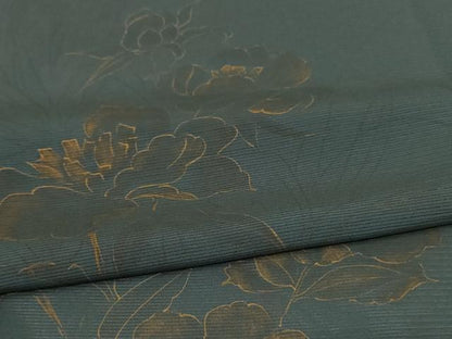 平和屋着物＊夏物 訪問着 絽 草花文 金彩 正絹 逸品 AABB8318jd