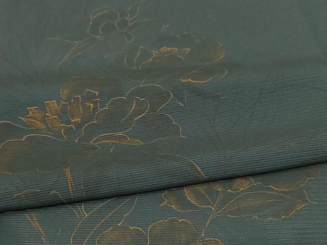 平和屋着物＊夏物 訪問着 絽 草花文 金彩 正絹 逸品 AABB8318jd