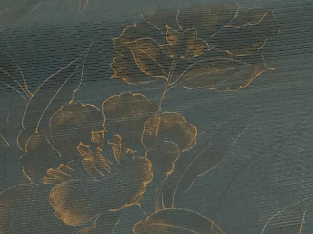 平和屋着物＊夏物 訪問着 絽 草花文 金彩 正絹 逸品 AABB8318jd