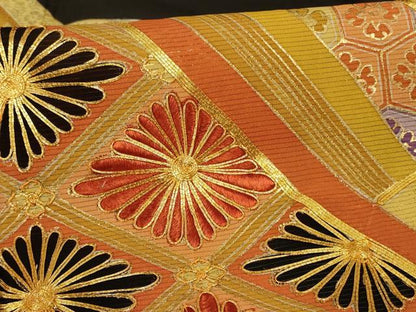 平和屋着物＊夏物 黒留袖 絽 駒刺繍 吉祥花菱文 金彩 正絹 逸品 AABB8319jd