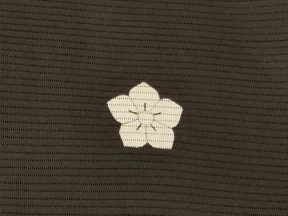 平和屋着物＊夏物 黒留袖 絽 駒刺繍 吉祥花菱文 金彩 正絹 逸品 AABB8319jd