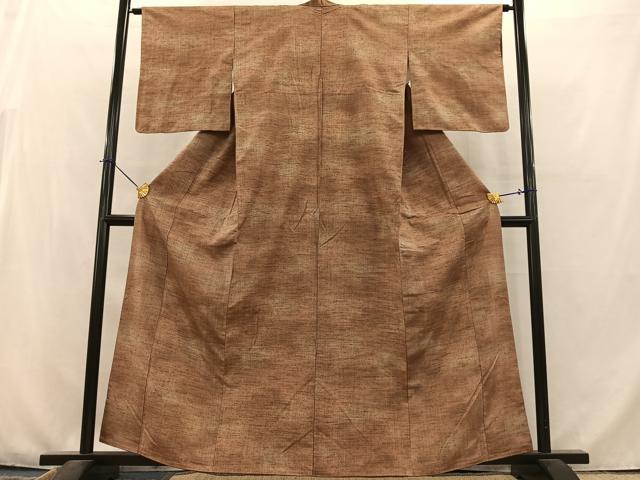 平和屋着物■上質な紬　霞文　暈し染め　正絹　逸品　AABB8354oa