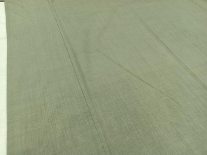 平和屋着物▽本場結城紬 重要無形文化財 単衣 豆がら茶色 正絹 逸品 AABB8362jh
