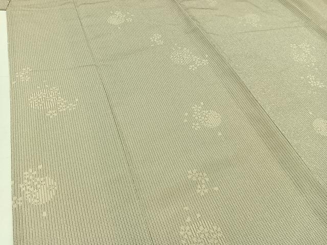 平和屋着物▽本塩沢 単衣 舞花文 やまと誂製 正絹 逸品 AABB8366jh
