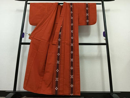 平和屋着物▽訪問着 単衣 間道 綿 AABB8378jh