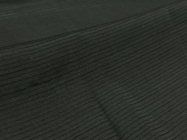 平和屋着物▽男性 黒紋付 羽織 スリーシーズン 春夏秋 塵除け 暗黒色 正絹 逸品 AABB8393jh