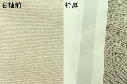 平和屋着物▽本塩沢 単衣 流水文 正絹 逸品 AABB8397jh