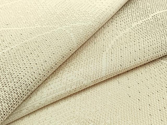 平和屋着物▽本塩沢 単衣 流水文 正絹 逸品 AABB8397jh