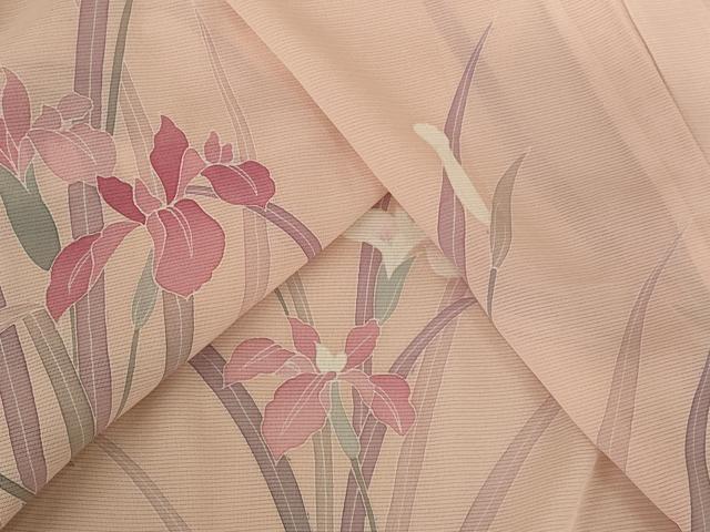 平和屋着物＊夏物 訪問着 絽 草花文 正絹 逸品 AABB8605st
