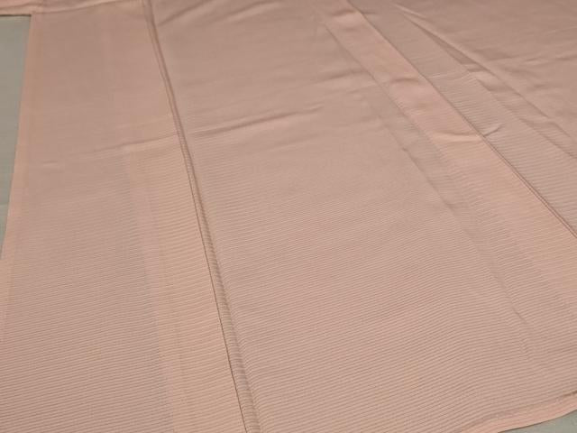 平和屋着物＊夏物 色無地 絽 珊瑚色 正絹 逸品 AABB8609st