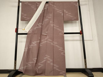 平和屋着物＊夏物 小紋 絽 流水文 正絹 逸品 AABB8611st
