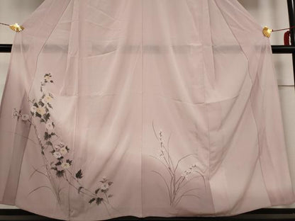 平和屋着物＊夏物 訪問着 絽 草花文 暈し染め 洗える着物 AABB8615st
