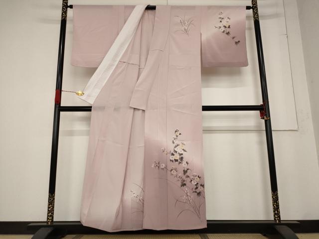 平和屋着物＊夏物 訪問着 絽 草花文 暈し染め 洗える着物 AABB8615st