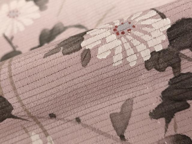 平和屋着物＊夏物 訪問着 絽 草花文 暈し染め 洗える着物 AABB8615st