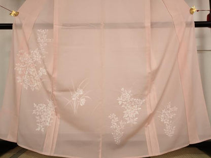 平和屋着物＊夏物 訪問着 絽 草花文 正絹 逸品 AABB8621st