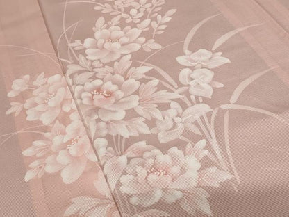 平和屋着物＊夏物 訪問着 絽 草花文 正絹 逸品 AABB8621st