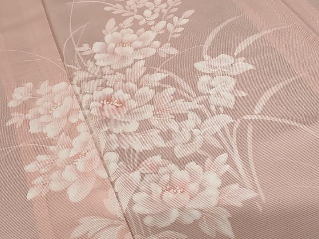 平和屋着物＊夏物 訪問着 絽 草花文 正絹 逸品 AABB8621st
