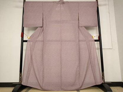 平和屋着物＊夏物 小紋 絽 草花文 正絹 逸品 AABB8622st