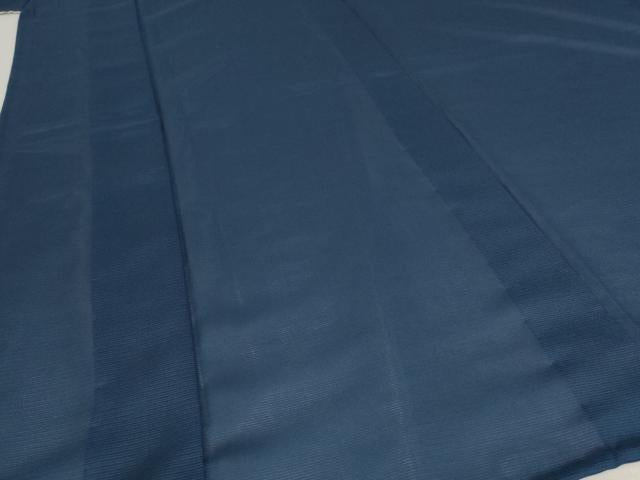 平和屋着物＊夏物 色無地 絽 留紺色 洗える着物 AABB8623st