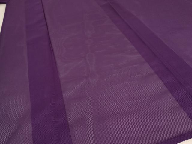 平和屋着物＊夏物 色無地 絽 紫紺色 洗える着物 AABB8627st