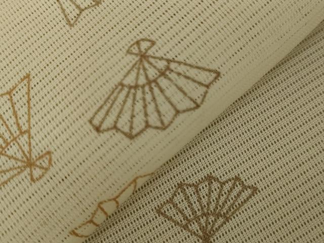 平和屋着物＊夏物 小紋 絽 扇散らし文 洗える着物 AABB8628st
