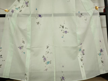 平和屋着物＊夏物 訪問着 絽 舞花文 暈し染め 金彩 洗える着物 AABB8633st