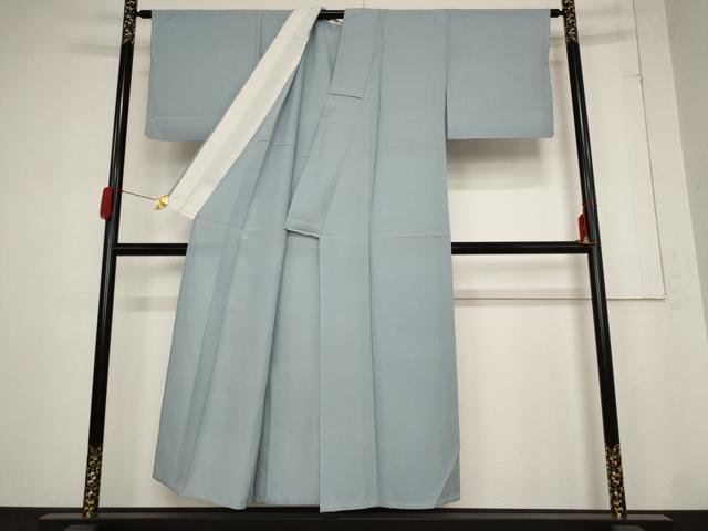 平和屋着物＊夏物　色無地　絽　淡藤色　正絹　逸品　AABB8638st