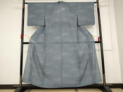 平和屋着物＊夏物 小紋 絽 霞文 正絹 逸品 AABB8646st