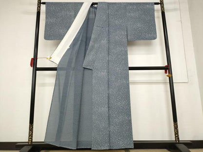 平和屋着物＊夏物 小紋 絽 霞文 正絹 逸品 AABB8646st