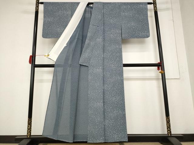 平和屋着物＊夏物 小紋 絽 霞文 正絹 逸品 AABB8646st
