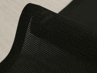平和屋着物＊夏物 小紋 絽 地紙花文 黒地 正絹 逸品 AABB8651st