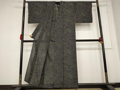 平和屋着物＊夏物 小紋 紗 風景文 洗える着物 AABB8666st
