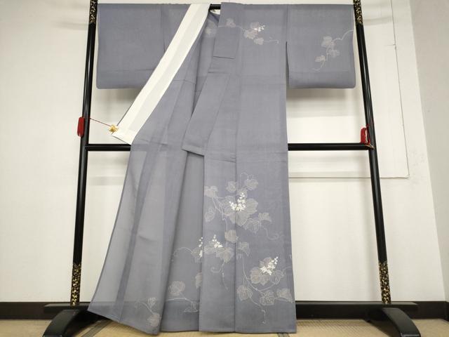 平和屋着物＊夏物 訪問着 絽 蔦の葉文 正絹 逸品 AABB8671st
