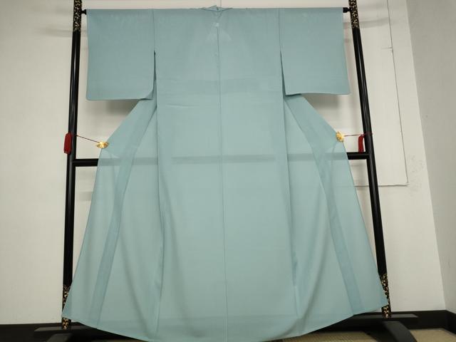 平和屋着物＊夏物 色無地 絽 空色 正絹 逸品 AABB8672st