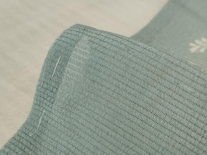 平和屋着物＊夏物 アンティーク 大正ロマン 色留袖 絽 草花文 両褄 暈し染め 銀糸 正絹 逸品 AABB8675st