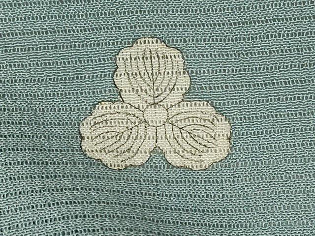 平和屋着物＊夏物 アンティーク 大正ロマン 色留袖 絽 草花文 両褄 暈し染め 銀糸 正絹 逸品 AABB8675st